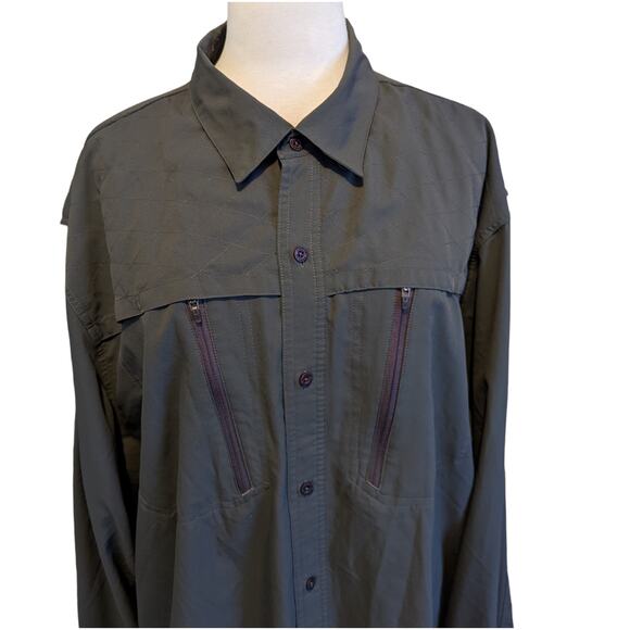 Cabela's 4Most UPF 30 Long Sleeve Fishing Shirt with Ventilation Size 2XL - Picture 2 of 5